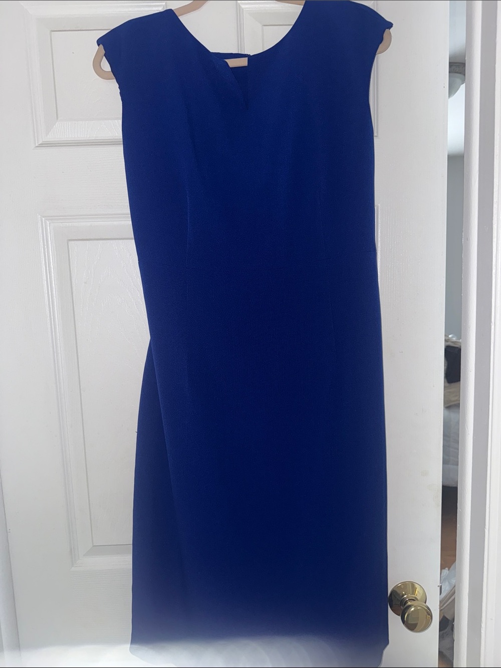 Kasper Sleeveless Midi Dress in Royal Blue
